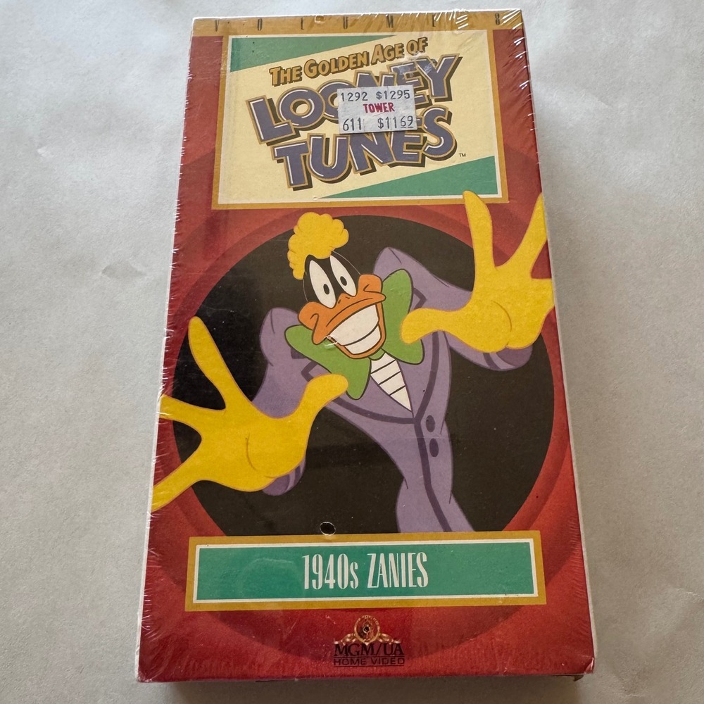 Vintage Sealed Golden Age of Looney Tunes Vol. 8 1940s Zanies VHS MGM UA Hi-Fi